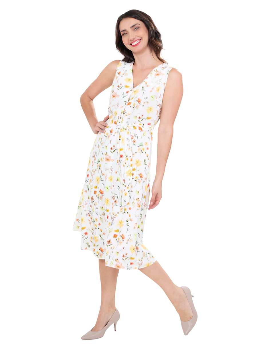 Vestido a la rodilla casual para mujer