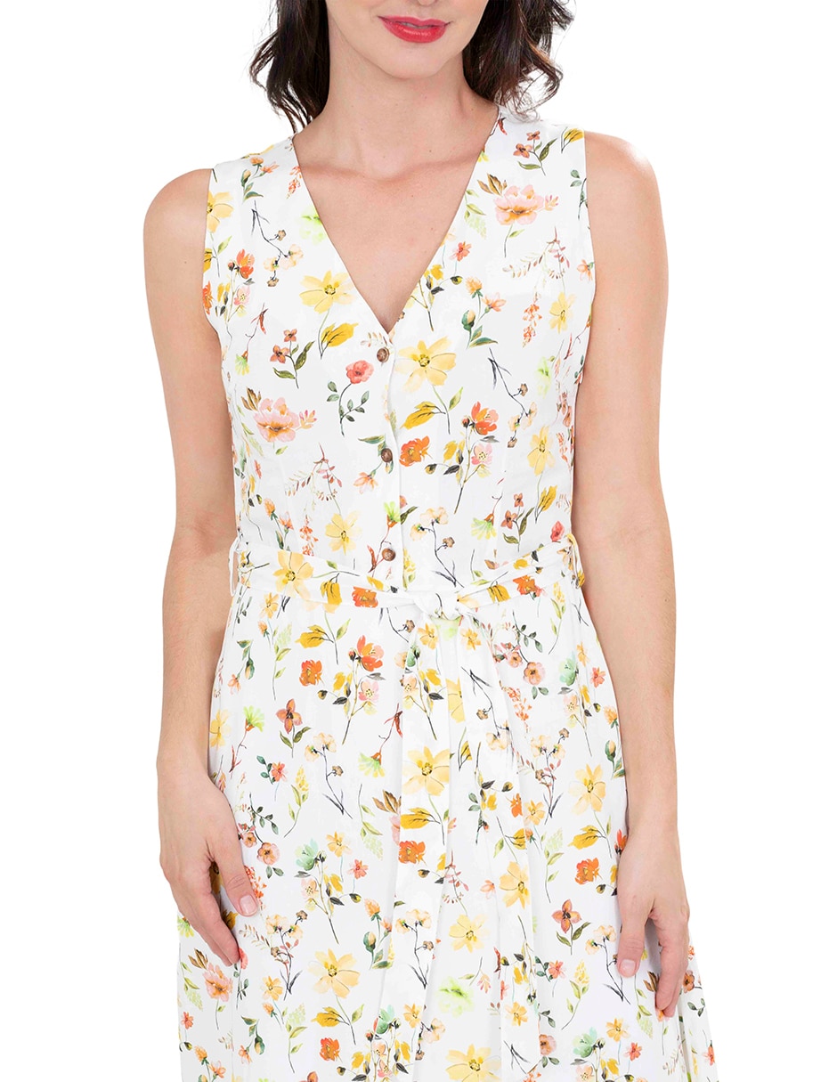 Vestido a la rodilla casual para mujer