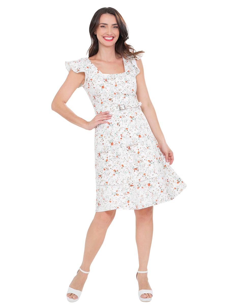 Vestido a la rodilla casual para mujer
