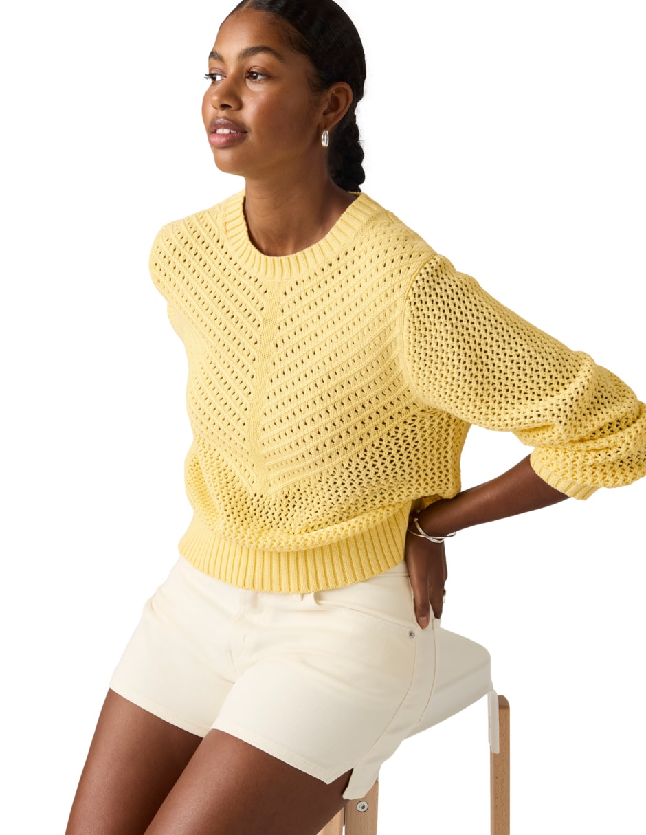 Suéter cuello redondo para mujer 3