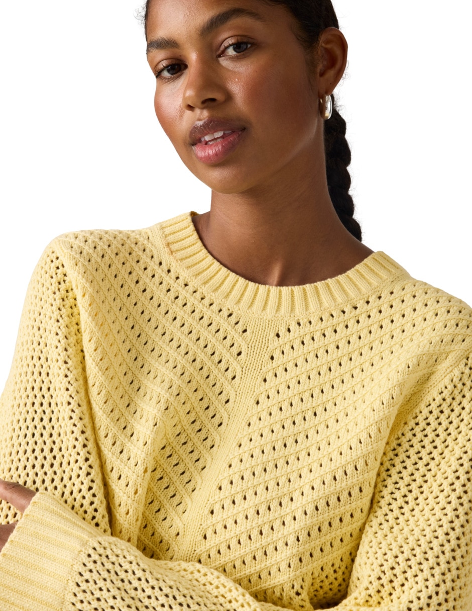 Suéter cuello redondo para mujer 2