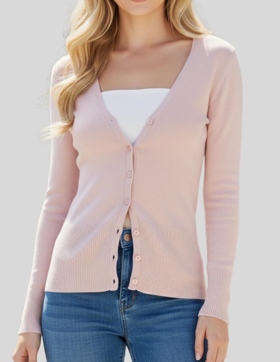 Suéter cuello v para mujer 4