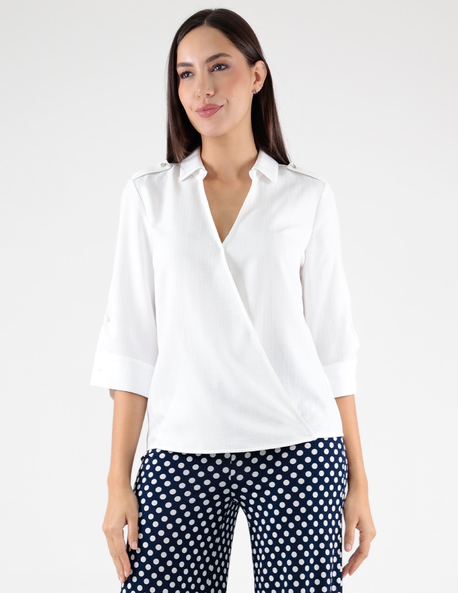Blusa manga 3/4 para mujer 1