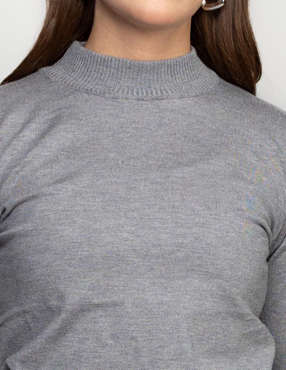 Suéter cuello alto para mujer 4