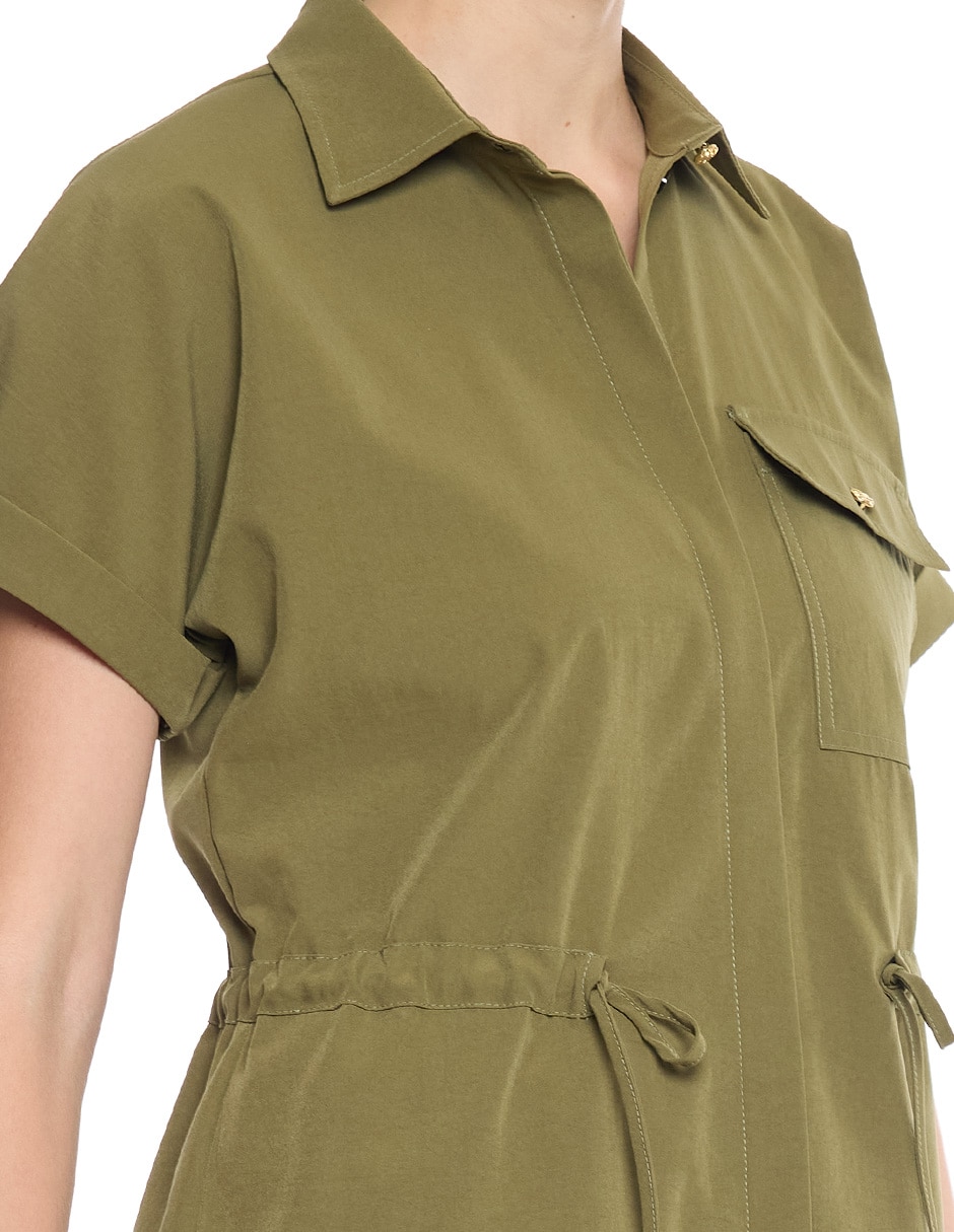Blusa camisera mylah manga corta para mujer