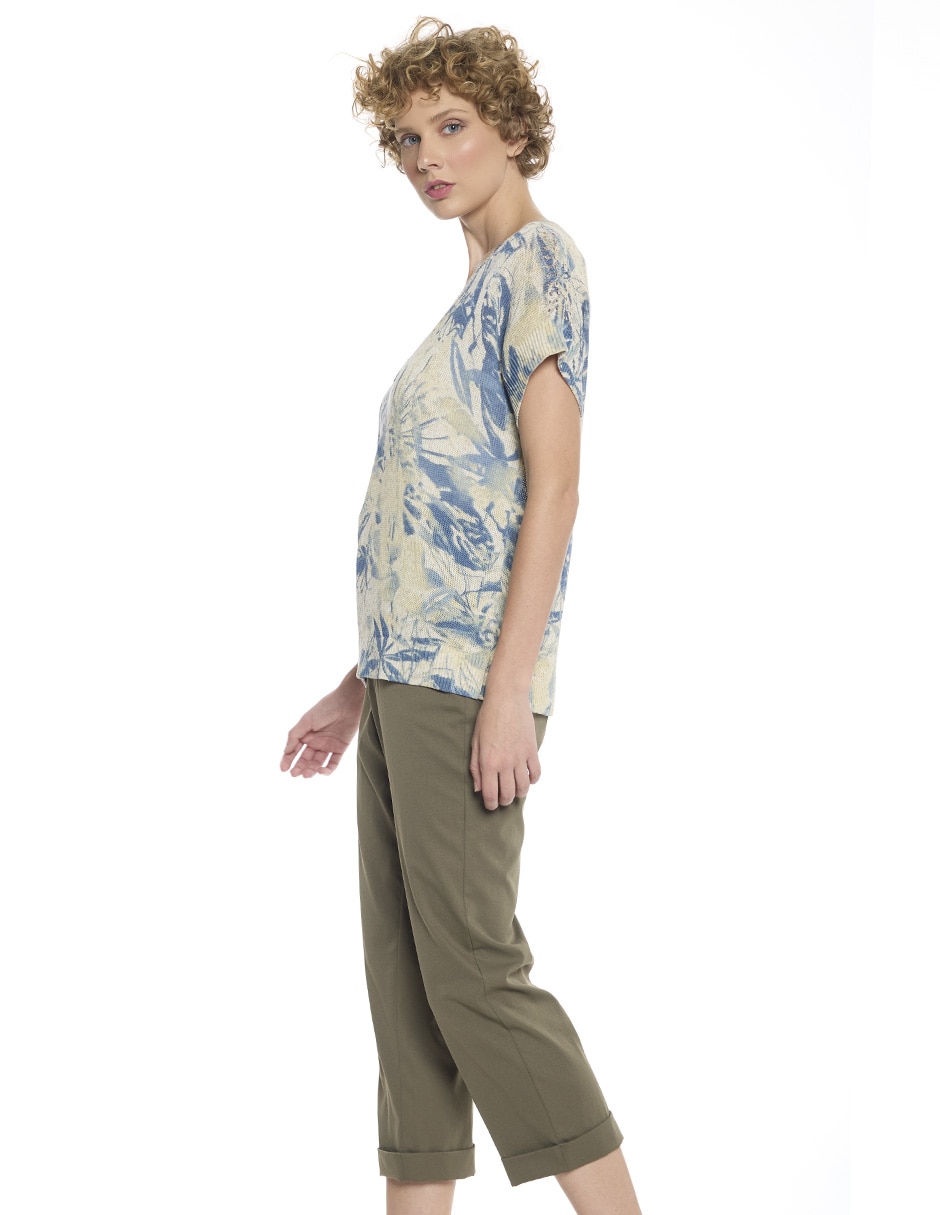 Blusa esenciales manga corta para mujer