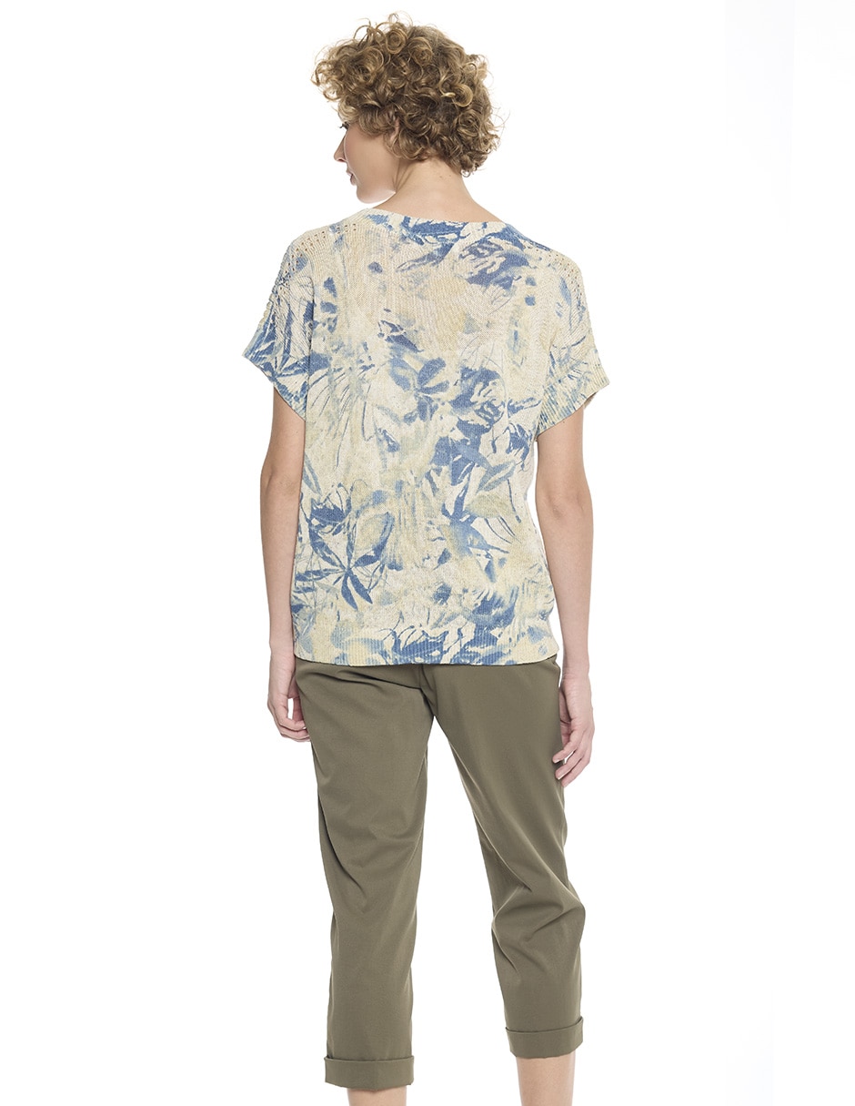 Blusa esenciales manga corta para mujer
