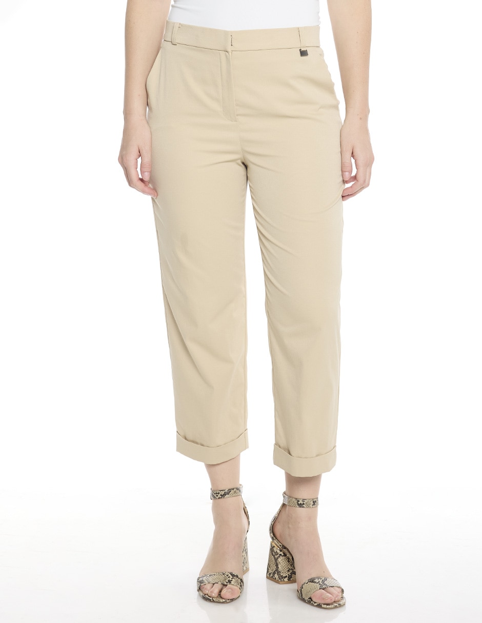 Pantalón capri regular para mujer Pantalón capri regular para mujer