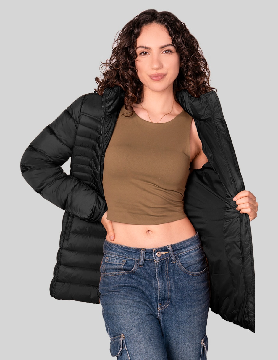 Chamarra acolchada greenlander para mujer
