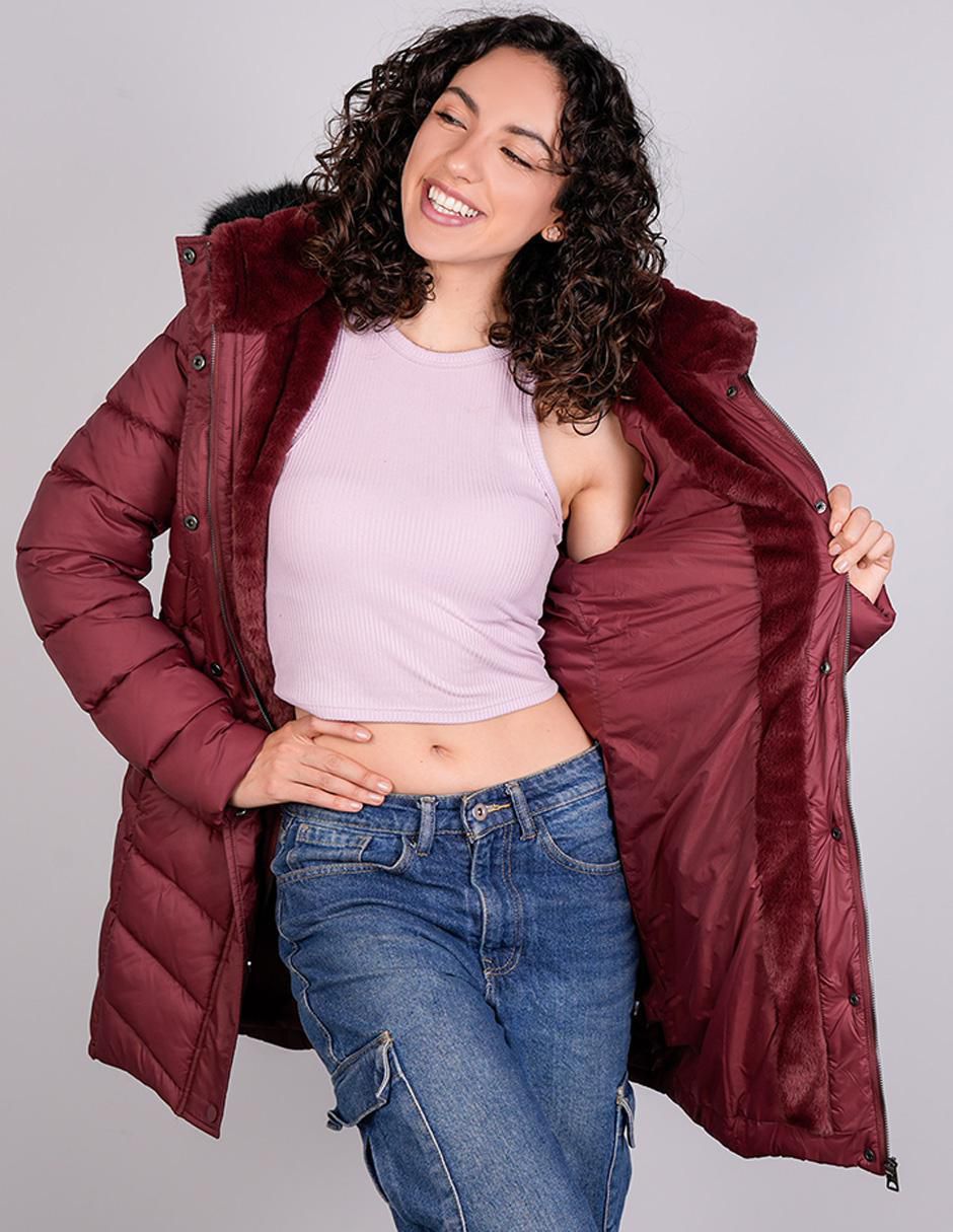 Chamarra capitonada corte slim fit para mujer 2