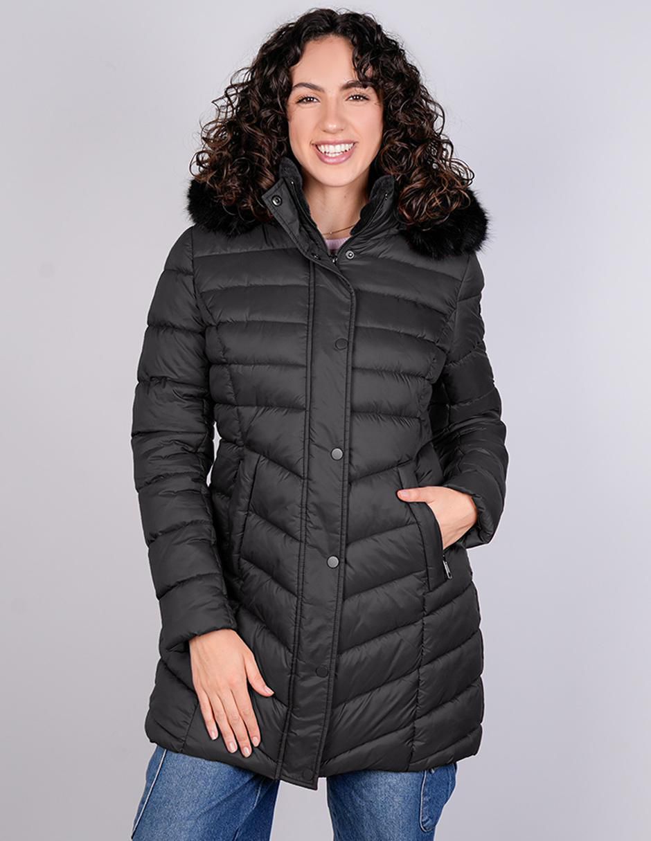 Chamarra capitonada corte slim fit para mujer