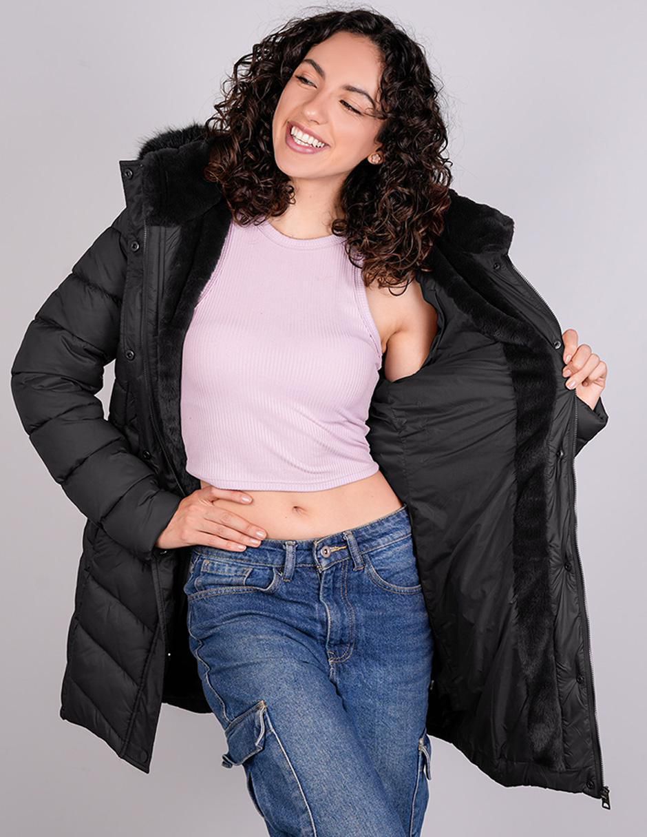 Chamarra capitonada corte slim fit para mujer 6
