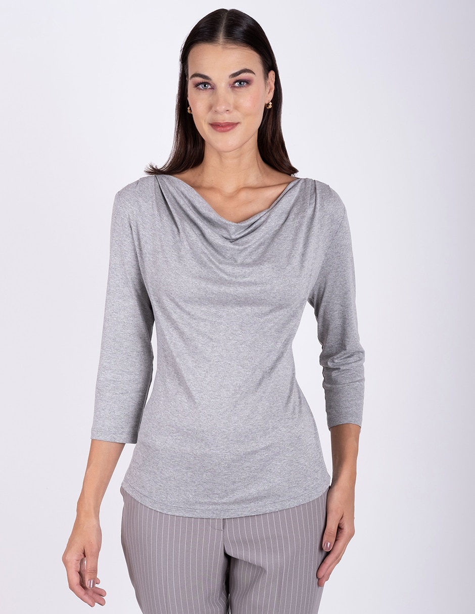 Blusa manga 3/4 para mujer Blusa manga 3/4 para mujer