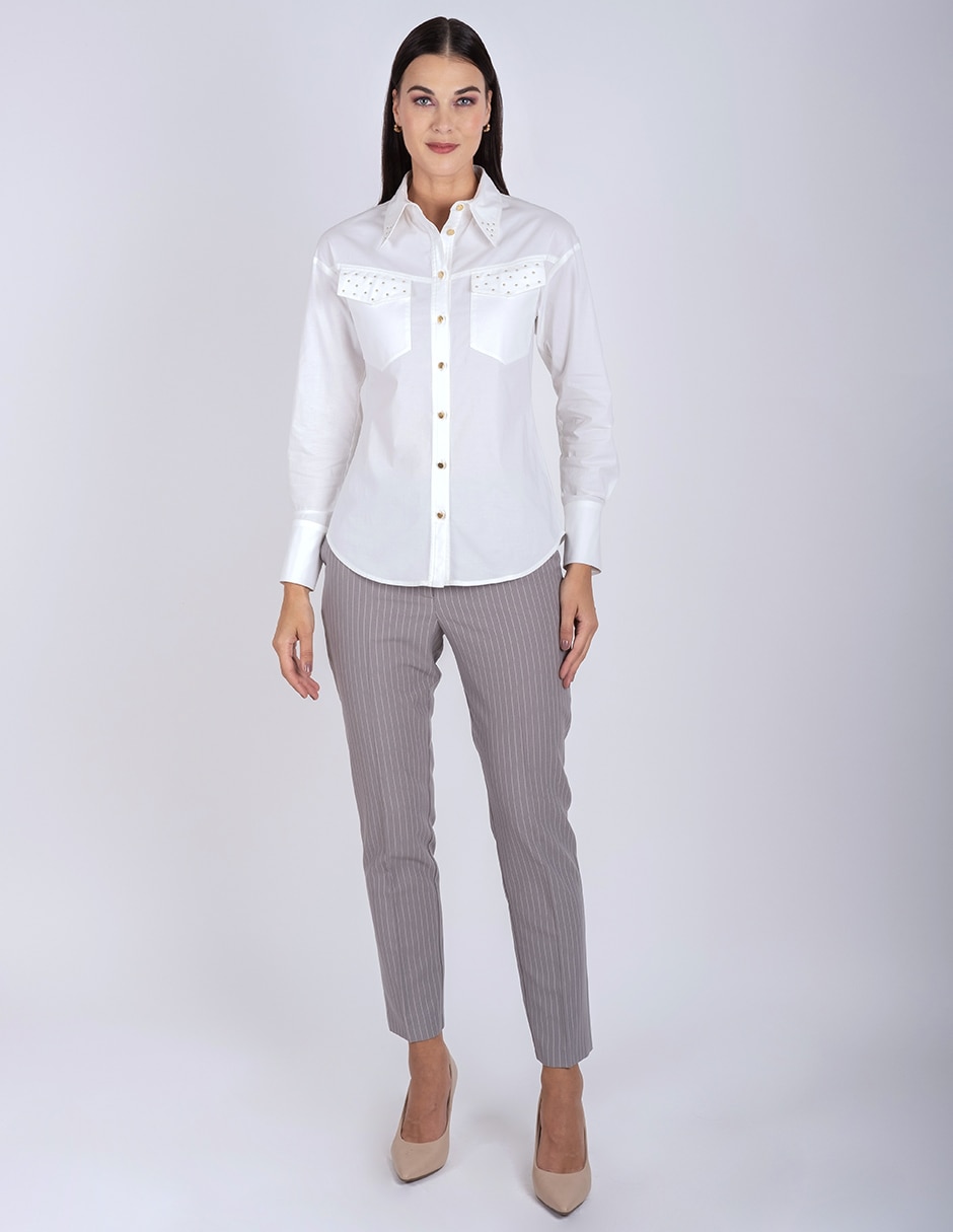 Blusa delirium manga larga para mujer