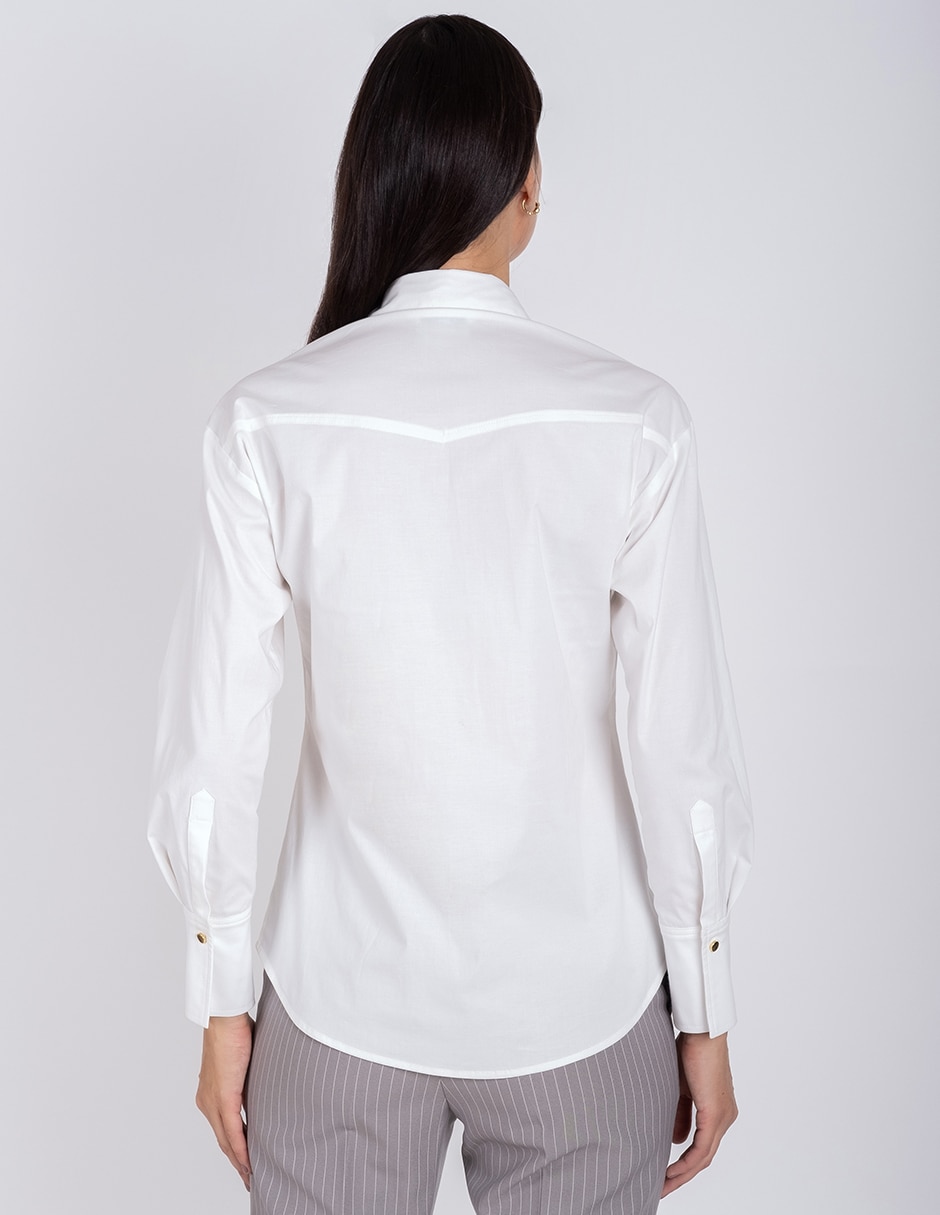 Blusa delirium manga larga para mujer