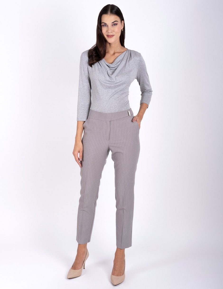Pantalón capri straight para mujer 4