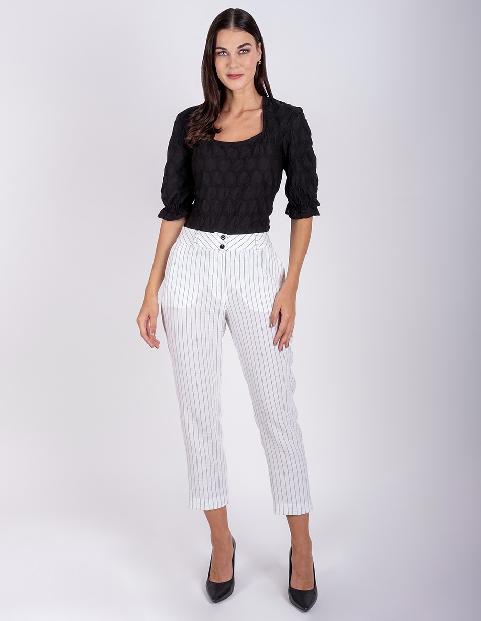 Pantalón capri straight para mujer 2