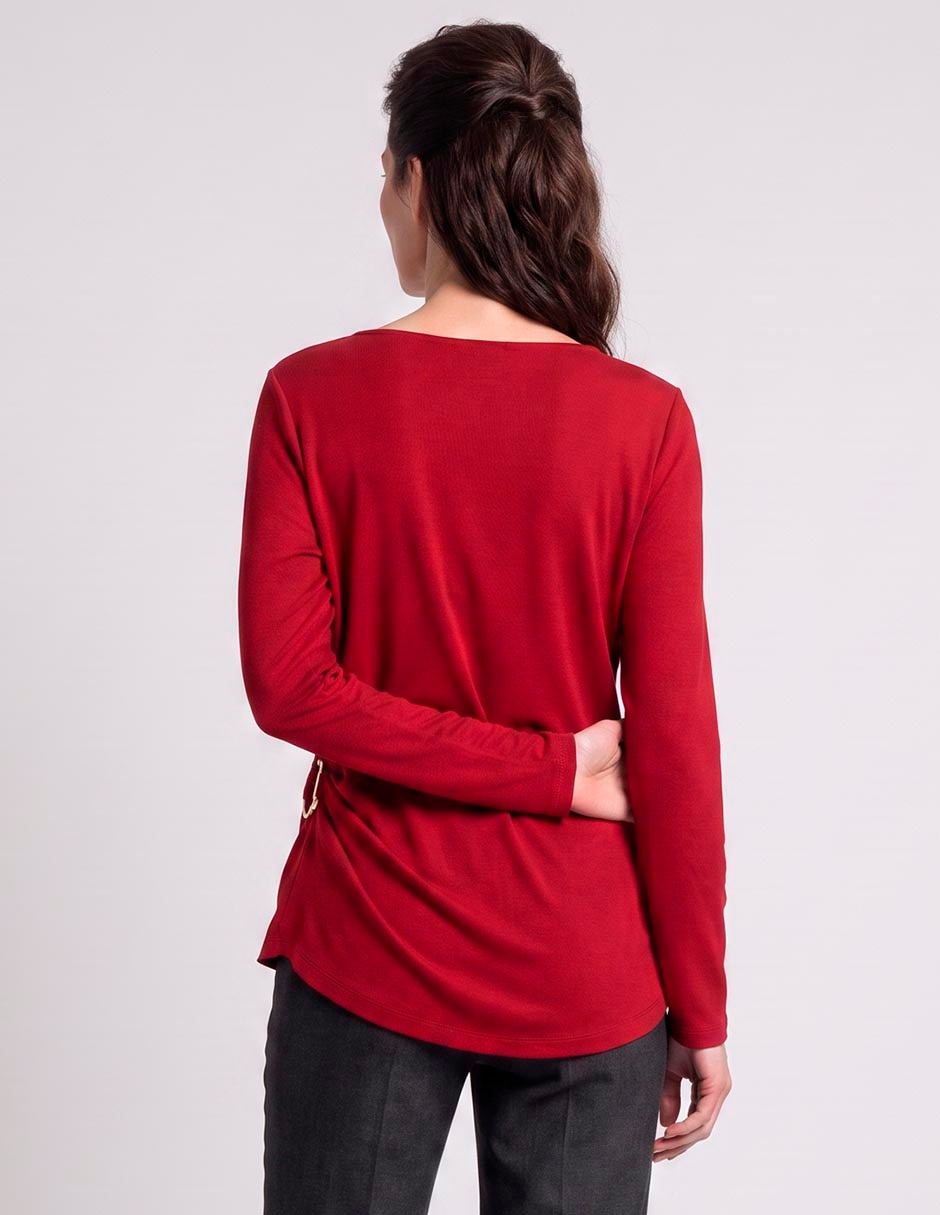 Suéter cuello redondo para mujer 2