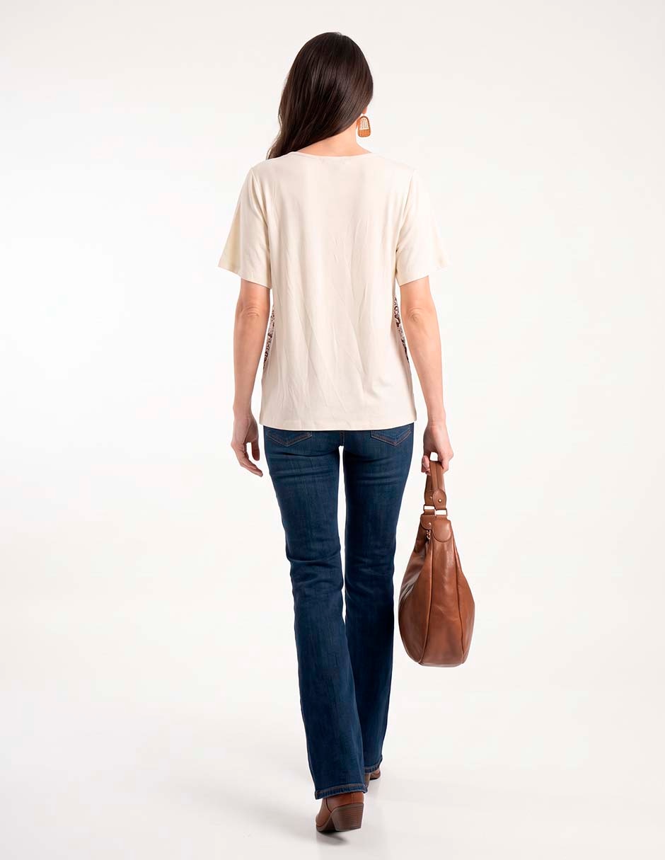 Blusa manga corta para mujer 2