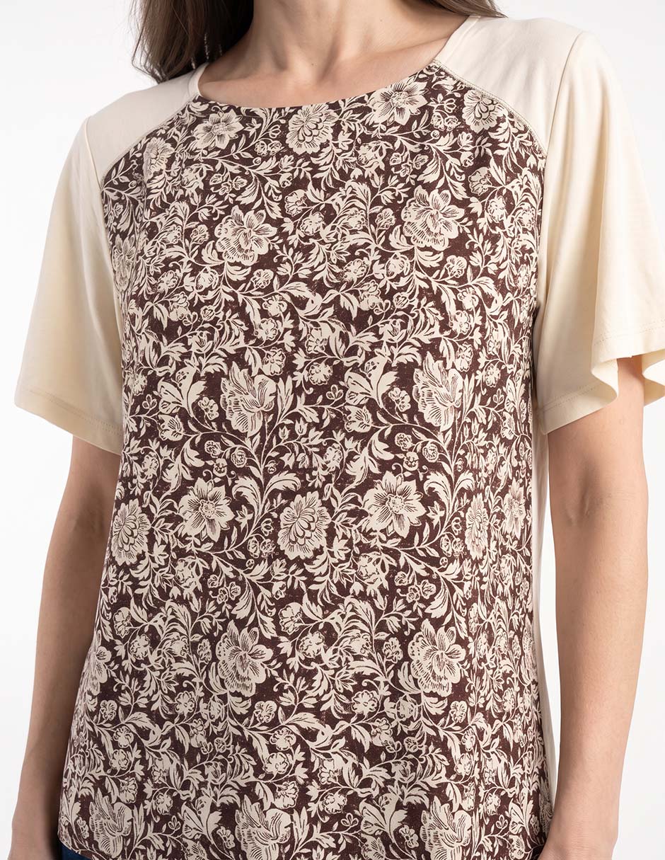 Blusa manga corta para mujer 4