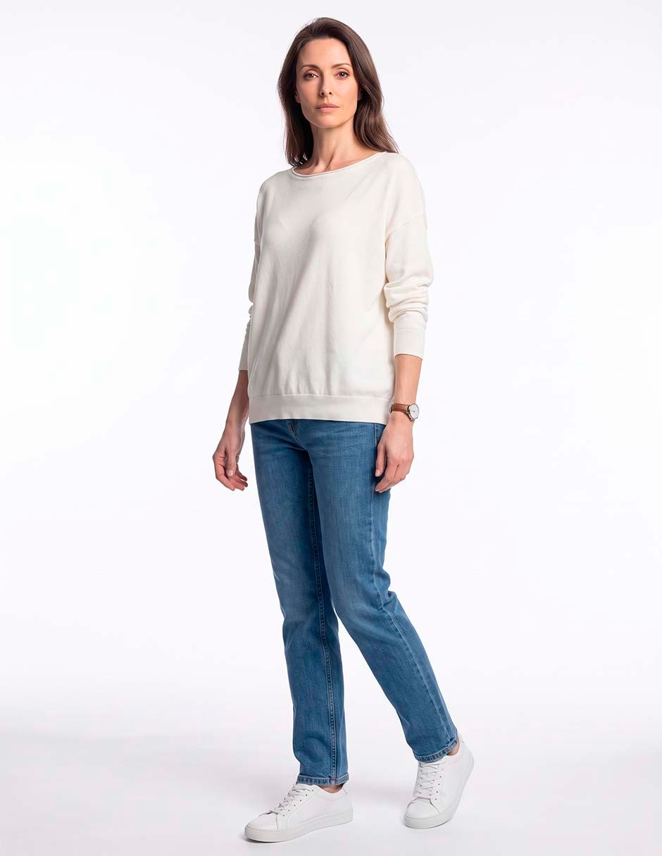 Suéter cuello redondo para mujer Suéter cuello redondo para mujer
