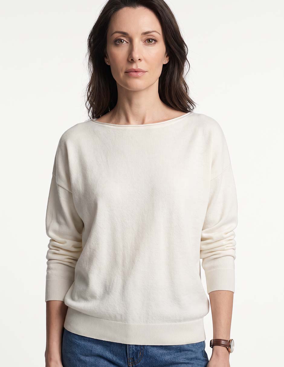 Suéter cuello redondo para mujer 3