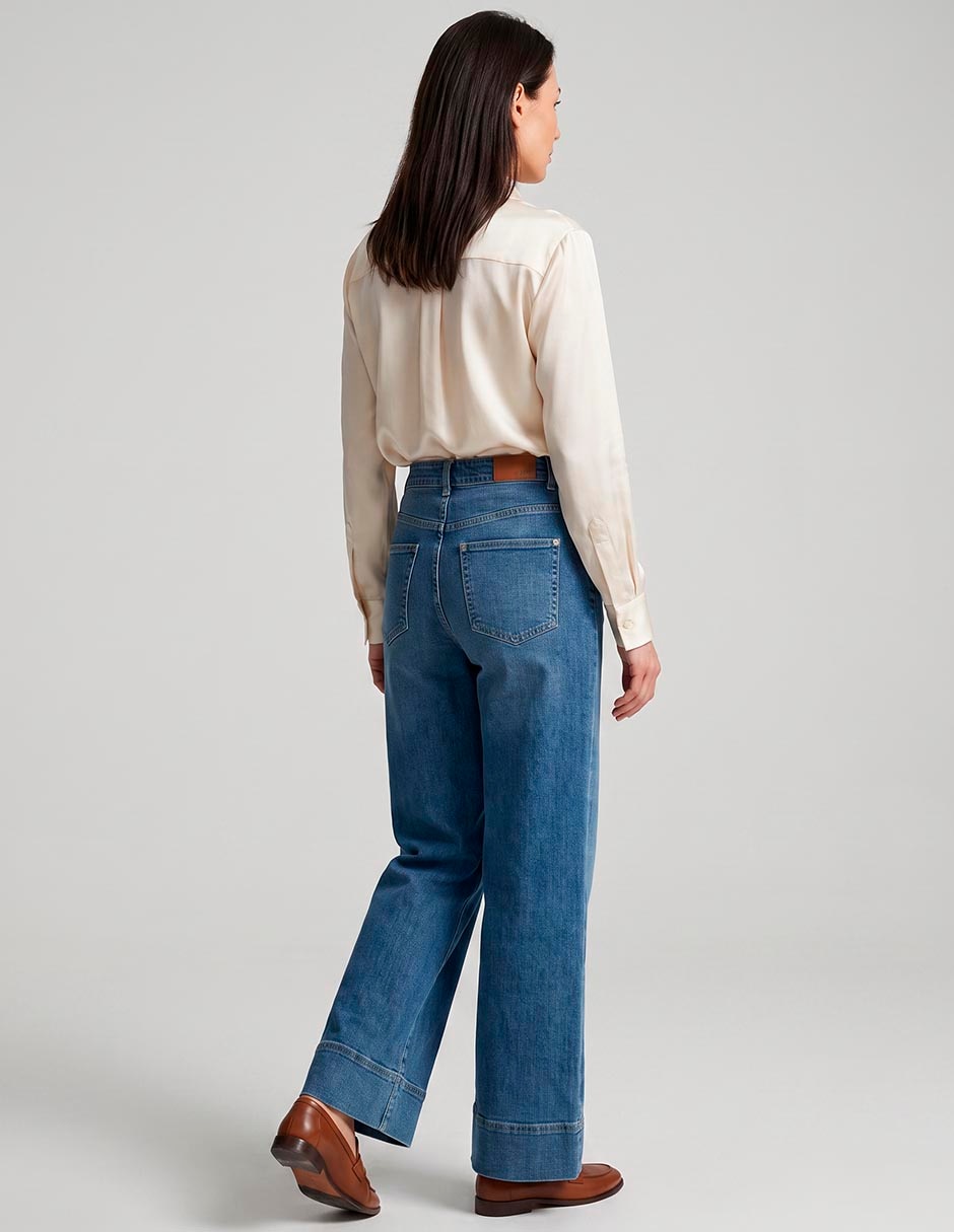 Jeans wide leg para mujer 2