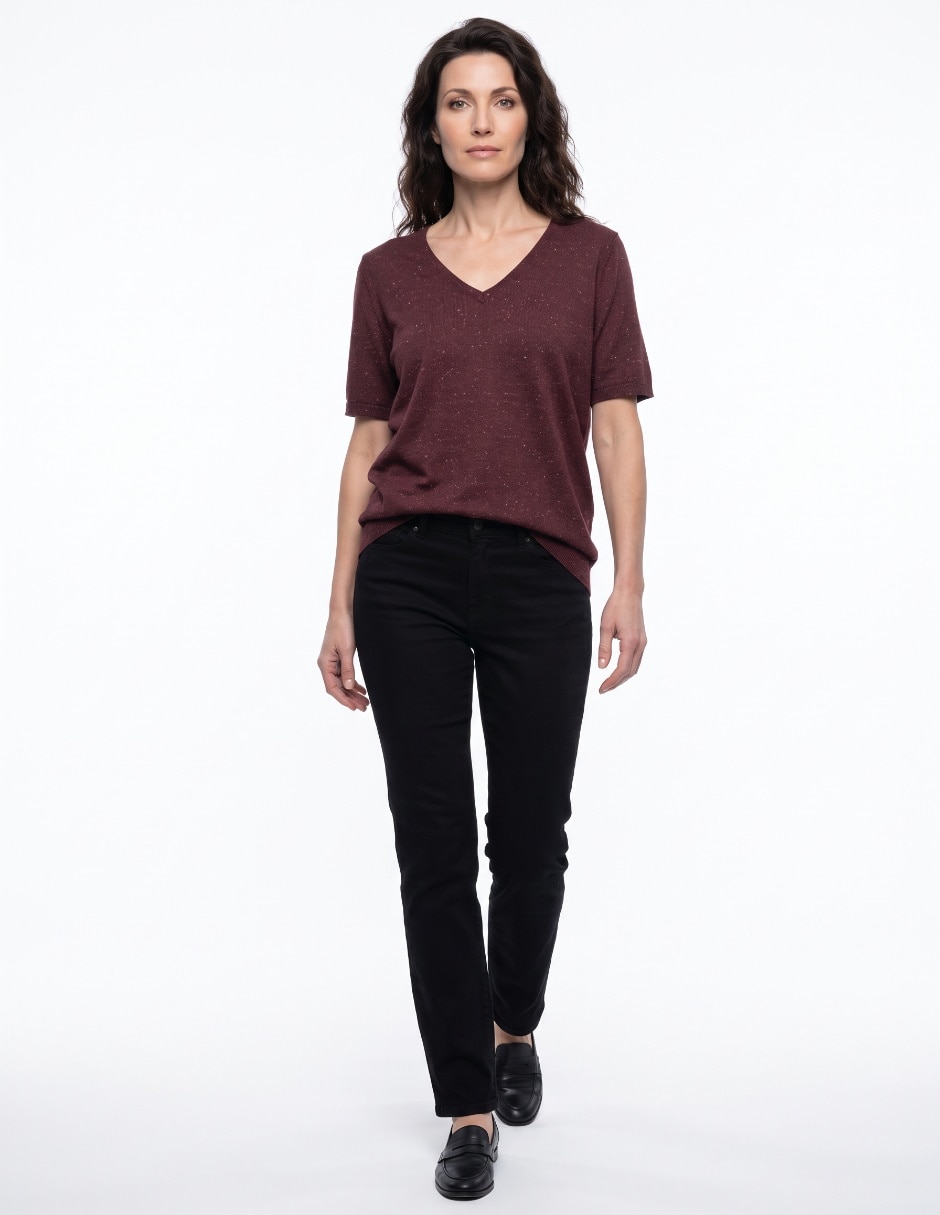 Blusa manga corta para mujer