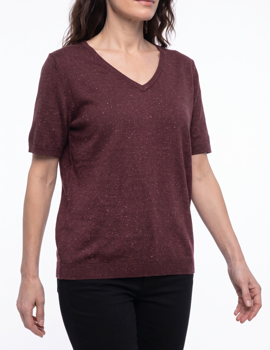 Blusa manga corta para mujer 4