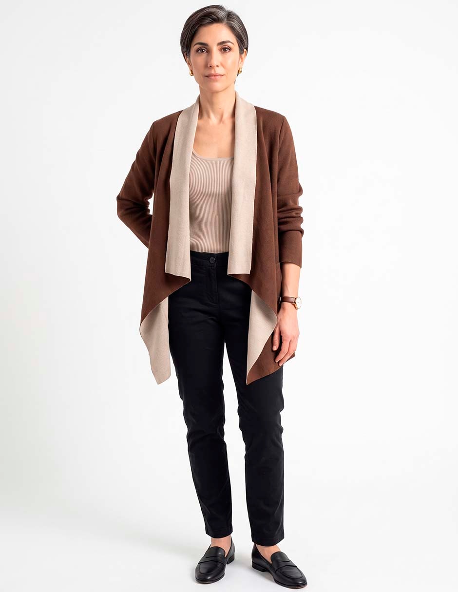 Suéter cuello abierto para mujer