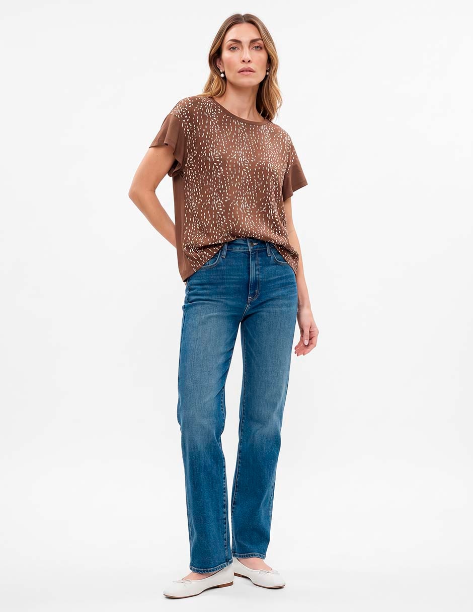 Blusa manga corta para mujer 3
