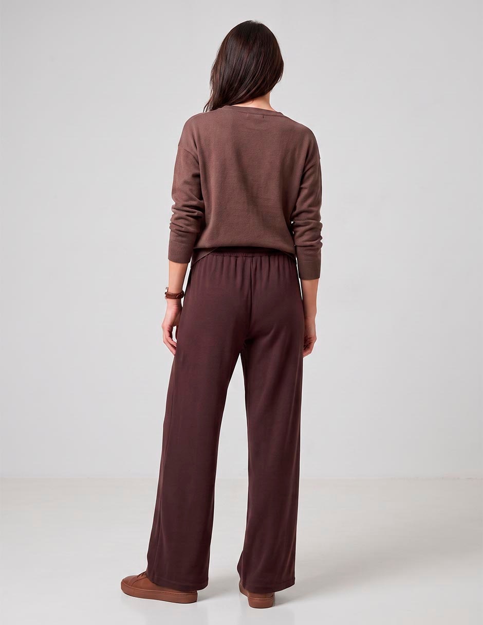Pants straight con jareta para mujer 4
