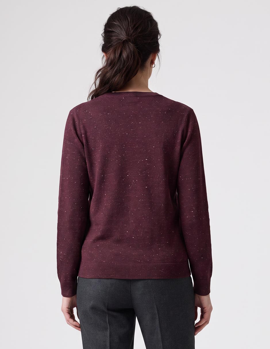 Suéter cuello redondo para mujer 2