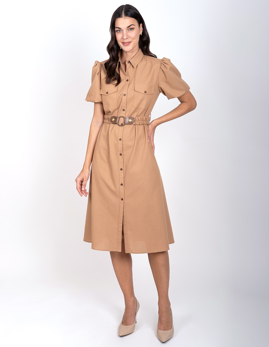 Vestido a la rodilla casual para mujer