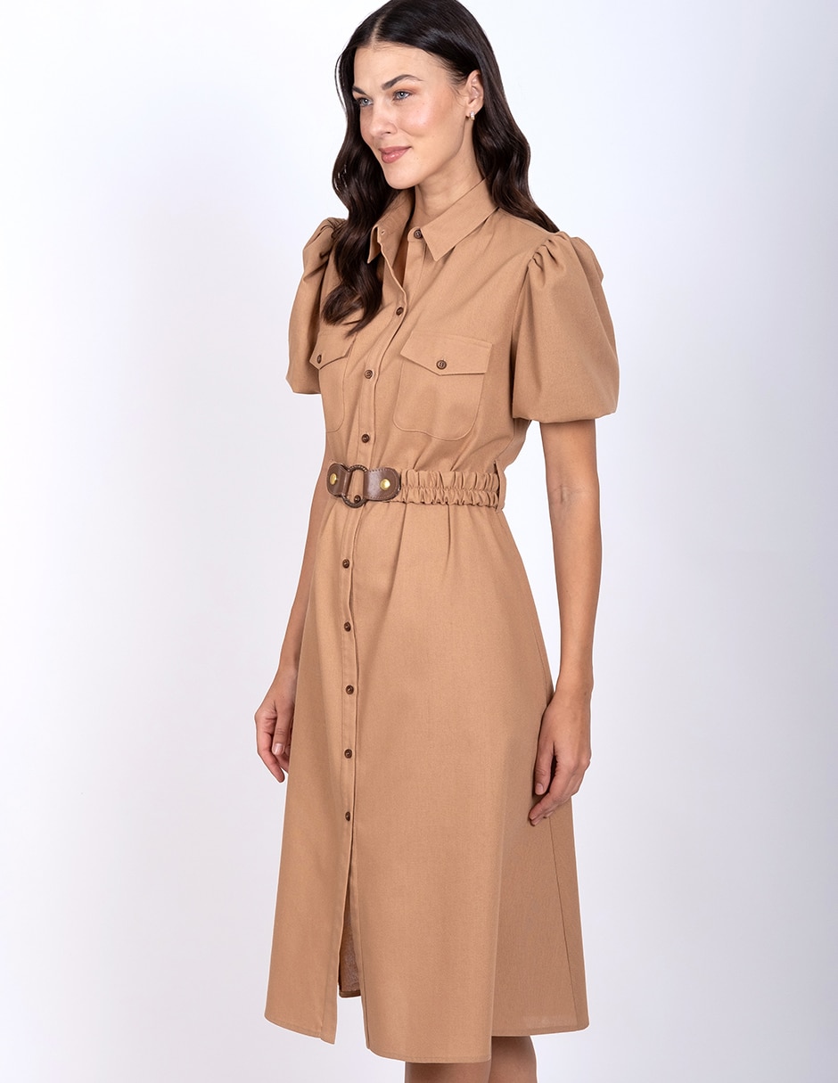 Vestido a la rodilla casual para mujer