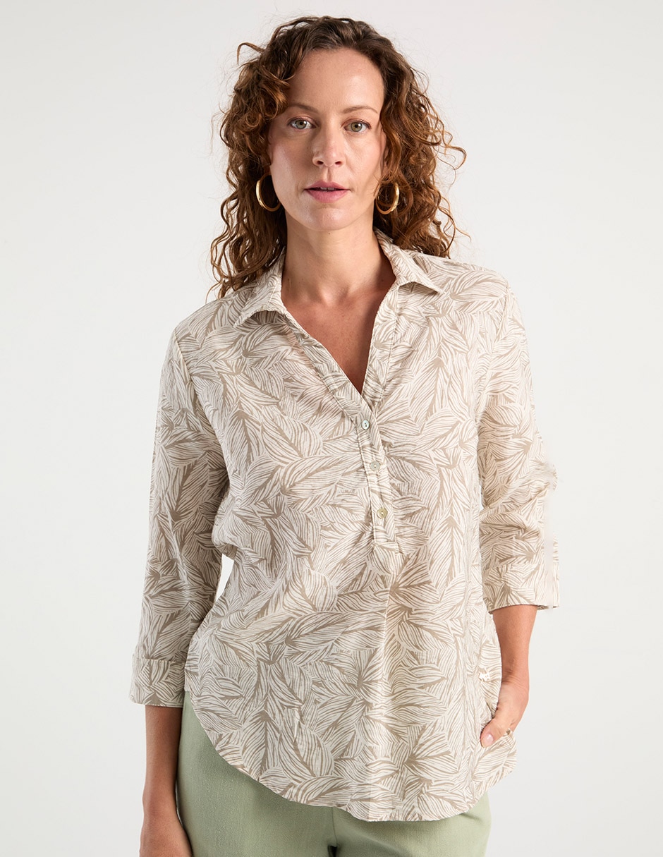 Blusa manga 3/4 para mujer Blusa manga 3/4 para mujer