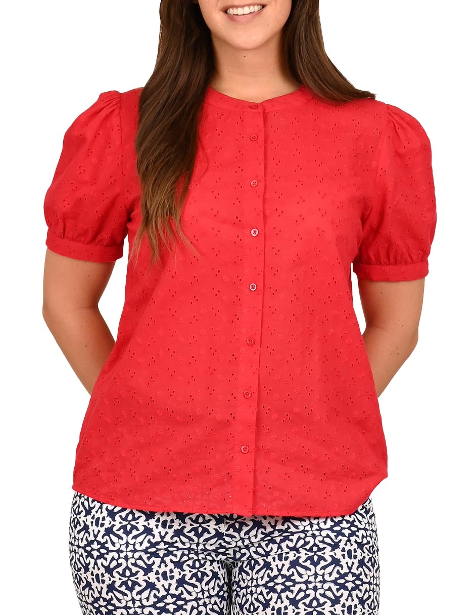 Blusa manga corta para mujer
