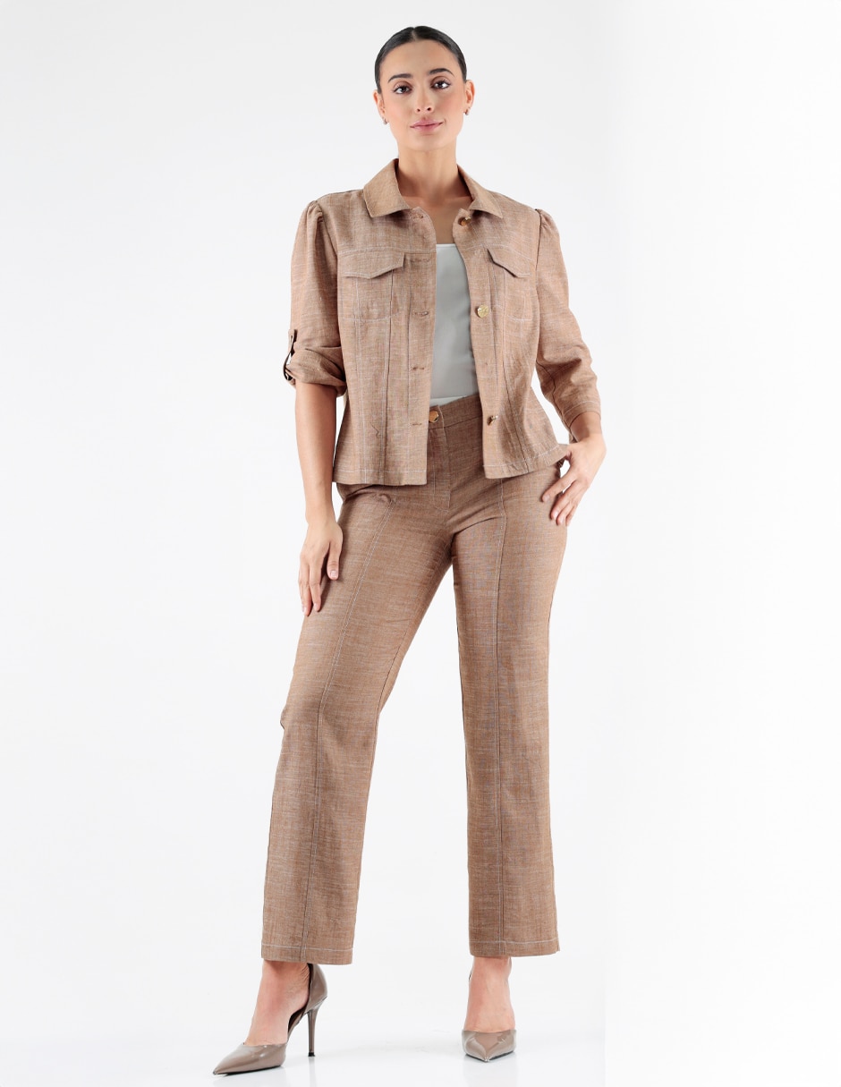Saco sastreado casual para mujer
