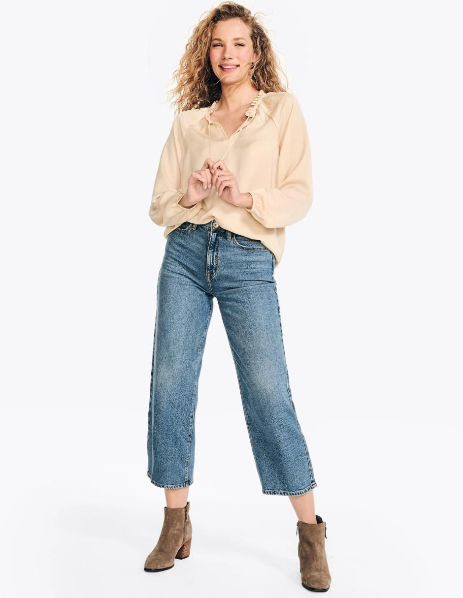 Blusa manga larga para mujer