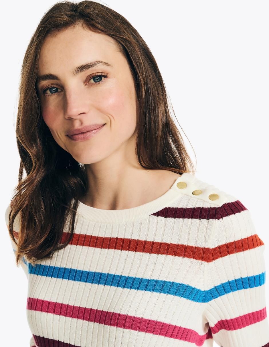 Suéter cuello redondo para mujer