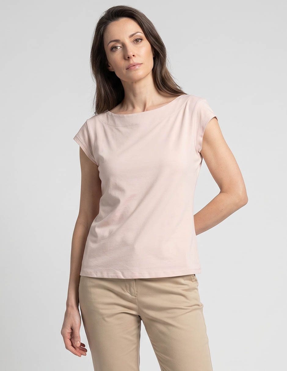 Playera manga corta cuello redondo mujer Playera manga corta cuello redondo mujer
