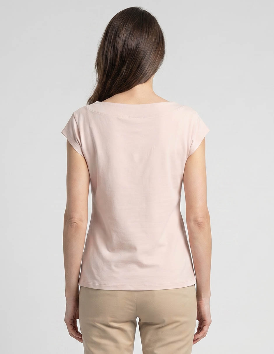 Playera manga corta cuello redondo mujer 2