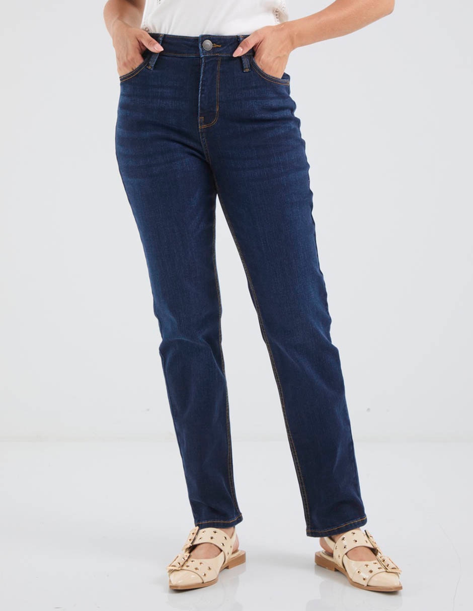 Jeans regular corte cintura para mujer Jeans regular corte cintura para mujer