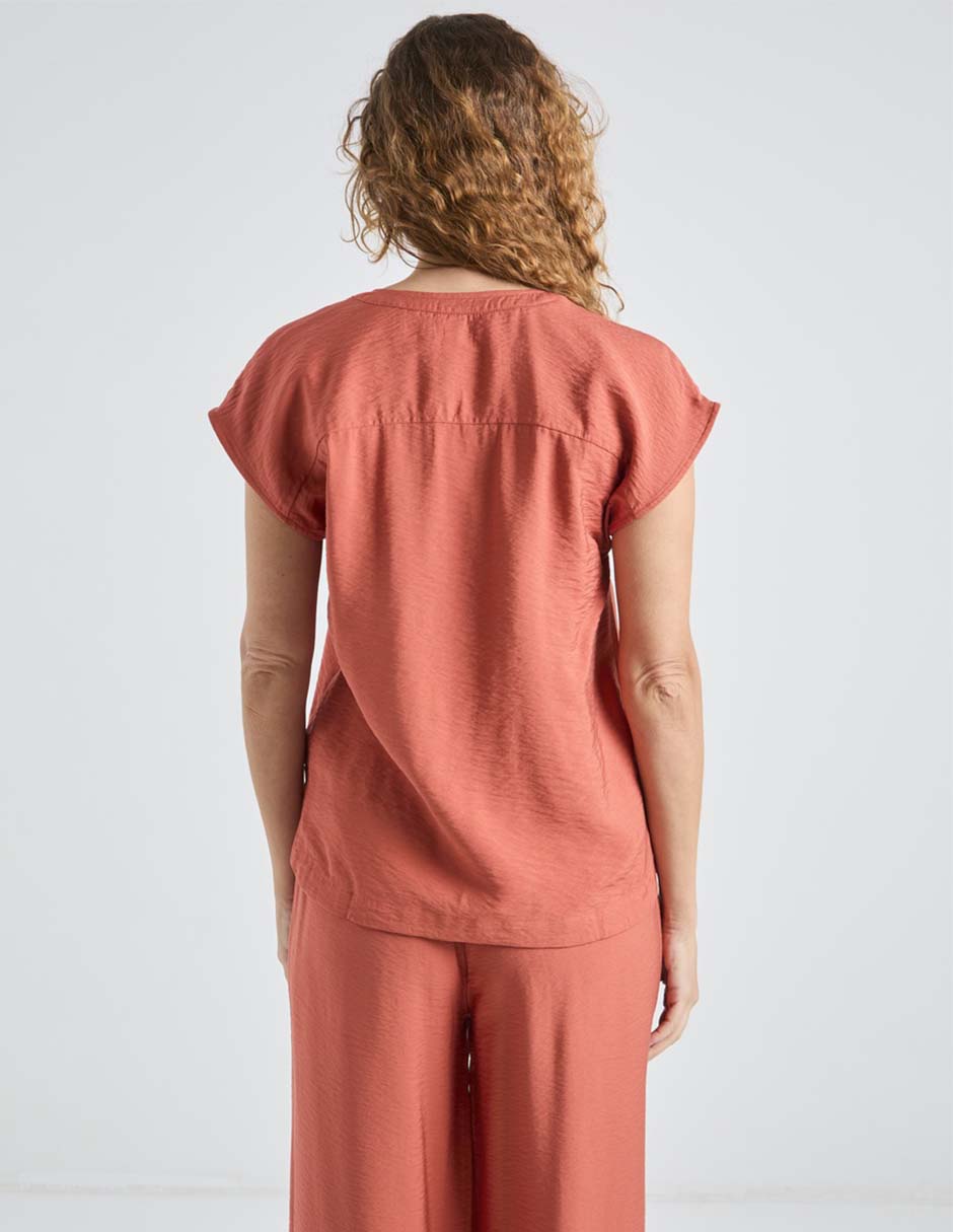 Blusa manga corta para mujer 6