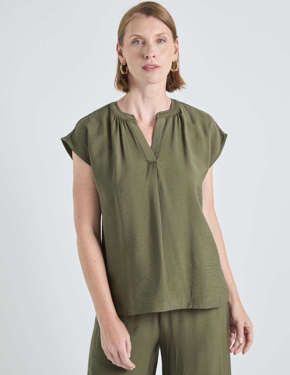 Blusa Liz Claiborne manga corta para mujer