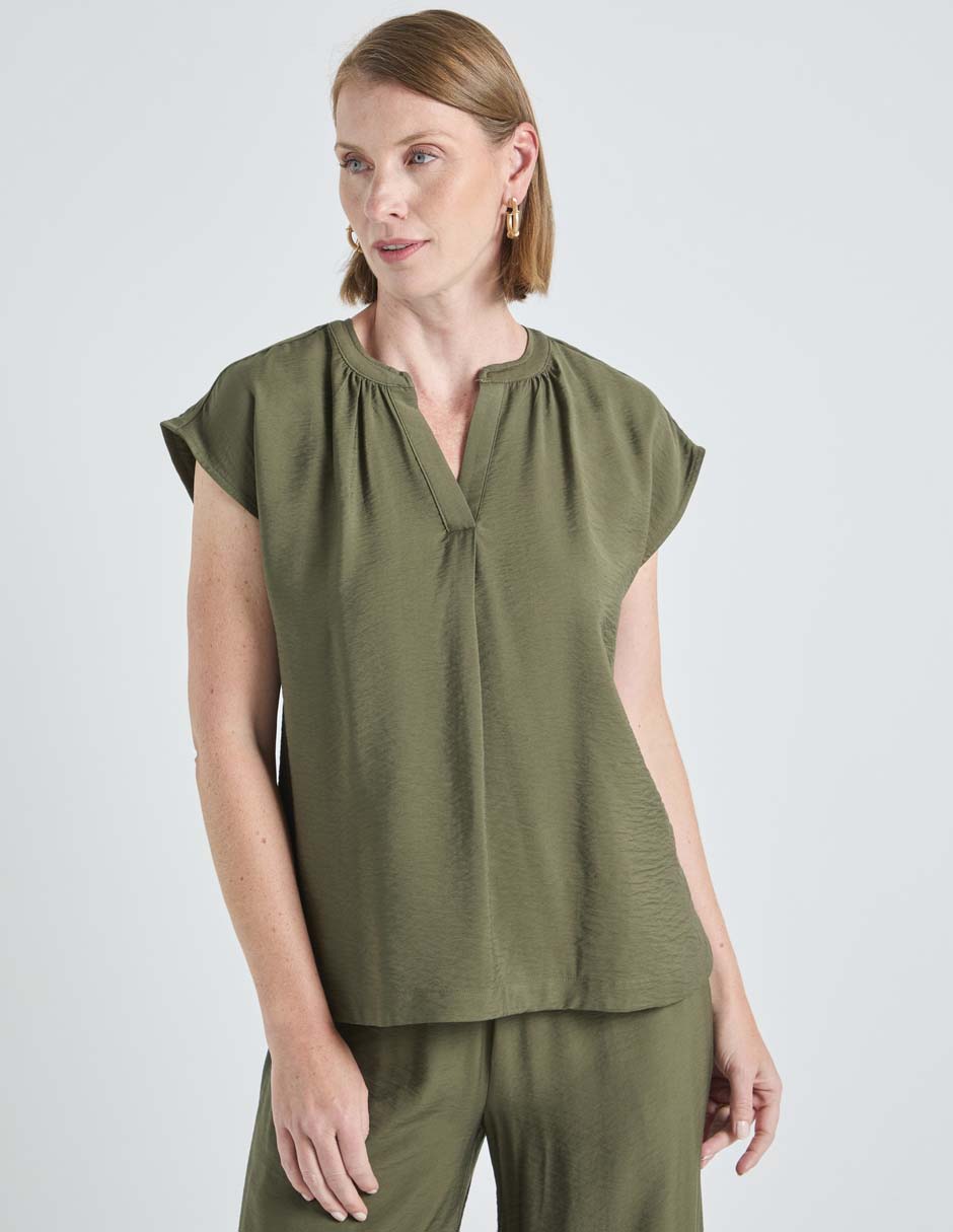 Blusa Liz Claiborne manga corta para mujer
