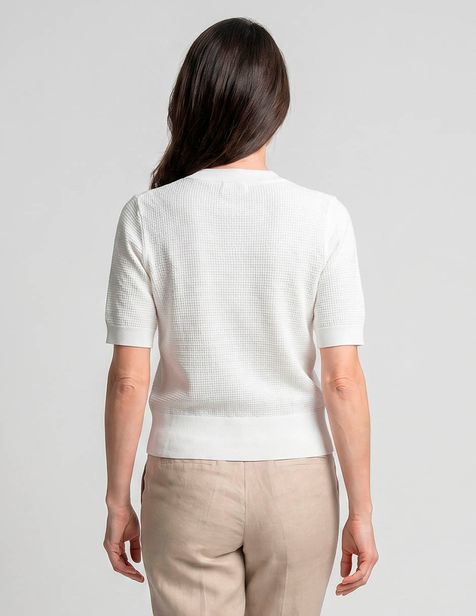 Suéter cuello redondo para mujer 2