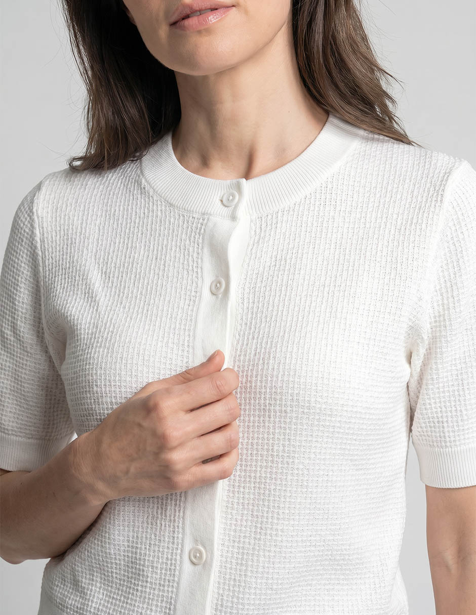 Suéter cuello redondo para mujer 4