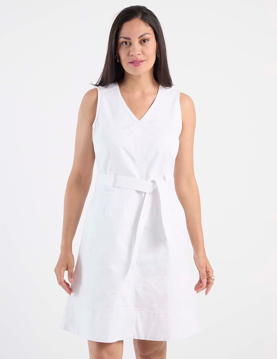 Vestido a la rodilla casual para mujer