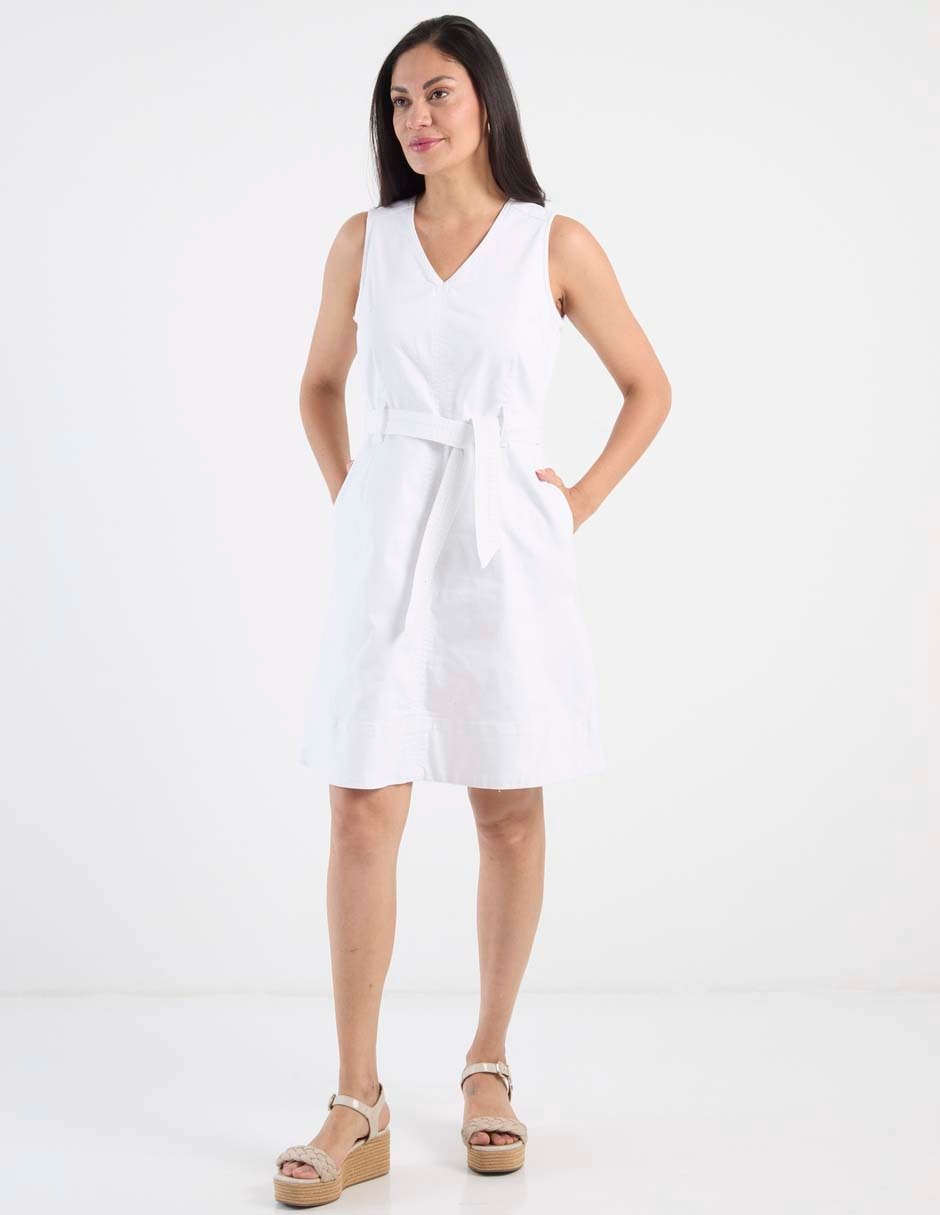 Vestido a la rodilla casual para mujer